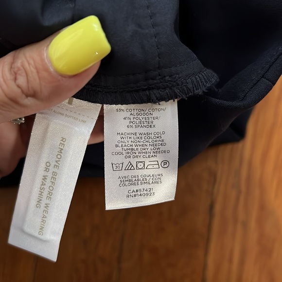 Loft Petite Navy Curvy Skinny Ankle Dress Pants Slacks Size 00 - Picture 7 of 11